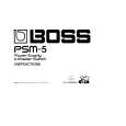 BOSS PSM-5 Owners Manual BOSS PSM-5 Owners Manual