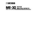 BOSS ME-30 Owners Manual BOSS ME-30 Owners Manual
