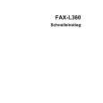 CANON FAX-L360 Quick Start CANON FAX-L360 Quick Start