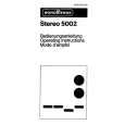 NORDMENDE STEREO 5002 Owners Manual NORDMENDE STEREO 5002 Owners Manual