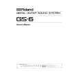 ROLAND GS-6 Owners Manual ROLAND GS-6 Owners Manual