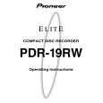 PIONEER PDR-19RW/KU/CA Owners Manual PIONEER PDR-19RW/KU/CA Owners Manual