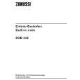 ZANUSSI ZOB332W Owners Manual ZANUSSI ZOB332W Owners Manual