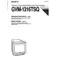 SONY GVM-1316TSQ Owners Manual SONY GVM-1316TSQ Owners Manual