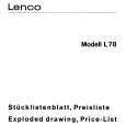 LENCO L78 Parts Catalog LENCO L78 Parts Catalog