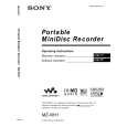 SONY MZNH1 Owners Manual SONY MZNH1 Owners Manual