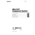 SONY MHC-4900 Owners Manual SONY MHC-4900 Owners Manual