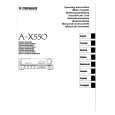 PIONEER A-X550 Owners Manual PIONEER A-X550 Owners Manual