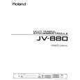 ROLAND JV-880 Owners Manual ROLAND JV-880 Owners Manual
