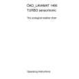 AEG LAV1480 Owners Manual AEG LAV1480 Owners Manual