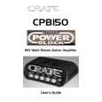 CRATE CPB150 User Guide CRATE CPB150 User Guide