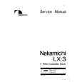 NAKAMICHI LX3 Service Manual NAKAMICHI LX3 Service Manual