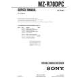 SONY MZR70DPC Service Manual SONY MZR70DPC Service Manual