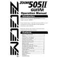 ZOOM 505II_GUITAR Owners Manual ZOOM 505II_GUITAR Owners Manual