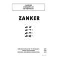 ZANKER VK171 Owners Manual ZANKER VK171 Owners Manual