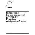 ZANUSSI ZF77/30FF Owners Manual ZANUSSI ZF77/30FF Owners Manual