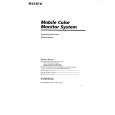 SONY XVM-6100 Owners Manual SONY XVM-6100 Owners Manual