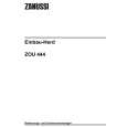 ZANUSSI ZOU444B Owners Manual ZANUSSI ZOU444B Owners Manual