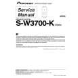 PIONEER S-W3700-K/XTW/UC Service Manual PIONEER S-W3700-K/XTW/UC Service Manual