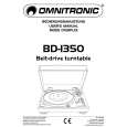 OMNITRONIC BD-1350 V12 Owners Manual OMNITRONIC BD-1350 V12 Owners Manual