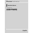PIONEER AXM-P90RS Owners Manual PIONEER AXM-P90RS Owners Manual