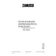 ZANUSSI ZI1611 Owners Manual ZANUSSI ZI1611 Owners Manual
