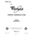 WHIRLPOOL MW3500XM1 Parts Catalog WHIRLPOOL MW3500XM1 Parts Catalog