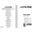 ALPINE PXAH600 Owners Manual ALPINE PXAH600 Owners Manual