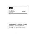 AEG D6.30 Owners Manual AEG D6.30 Owners Manual