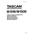 TEAC M1508 Owners Manual TEAC M1508 Owners Manual
