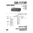 SONY CDX71/71RF Service Manual SONY CDX71/71RF Service Manual