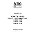 AEG PROFESSION1800 Owners Manual AEG PROFESSION1800 Owners Manual