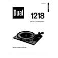 DUAL 1218 Manual de Usuario DUAL 1218 Manual de Usuario