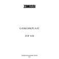 ZANUSSI ZGF644ITXC Owners Manual ZANUSSI ZGF644ITXC Owners Manual