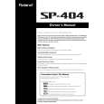 BOSS SP-404 Owners Manual BOSS SP-404 Owners Manual