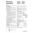 PIONEER S-LF3-F/SXTW/EW5 Owners Manual PIONEER S-LF3-F/SXTW/EW5 Owners Manual