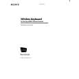 SONY RMKW100 Owners Manual SONY RMKW100 Owners Manual