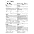 PIONEER SE-CL21M-J-E/ZCEW5 Owners Manual PIONEER SE-CL21M-J-E/ZCEW5 Owners Manual