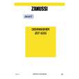 ZANUSSI ZDT6255 Owners Manual ZANUSSI ZDT6255 Owners Manual