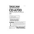 TEAC CD-A700 Owners Manual TEAC CD-A700 Owners Manual