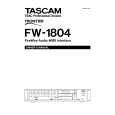 TEAC FW1804 Owners Manual TEAC FW1804 Owners Manual