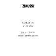 ZANUSSI ZP34.05/1 Owners Manual ZANUSSI ZP34.05/1 Owners Manual