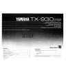 YAMAHA TX-930 Owners Manual YAMAHA TX-930 Owners Manual