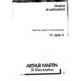 ARTHUR MARTIN ELECTROLUX TV2800N Owners Manual ARTHUR MARTIN ELECTROLUX TV2800N Owners Manual