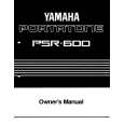 YAMAHA PSR-600 Owners Manual YAMAHA PSR-600 Owners Manual