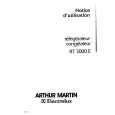 ARTHUR MARTIN ELECTROLUX RT3000E Owners Manual ARTHUR MARTIN ELECTROLUX RT3000E Owners Manual