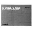ROLAND E-100 Owners Manual ROLAND E-100 Owners Manual