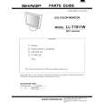 SHARP LL-T1811W Parts Catalog SHARP LL-T1811W Parts Catalog