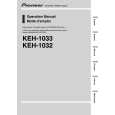 PIONEER KEH-1032/XJ/EW5 Owners Manual PIONEER KEH-1032/XJ/EW5 Owners Manual