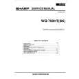 SHARP WQ750HT/BK Service Manual SHARP WQ750HT/BK Service Manual